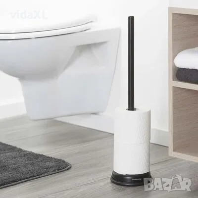 vidaXL Окачен стенен рафт, бетонно сив, 80x23,5x3,8 см, МДФ（SKU:406136）, снимка 2 - Други - 49373139