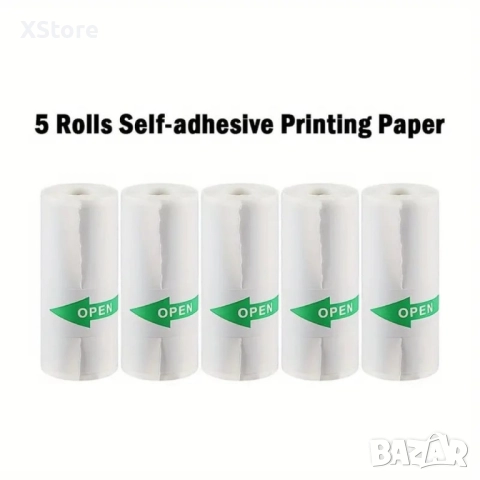 Хартия за мини Bluetooth принтер без мастило-печат на скици,снимки,текст и етикети, снимка 7 - Принтери, копири, скенери - 52543551