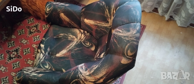 2 фотьола и 2 табуретки, снимка 3 - Дивани и мека мебел - 51918450