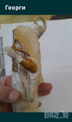 Стара порцеланова статуетка, снимка 5 - Антикварни и старинни предмети - 50125536