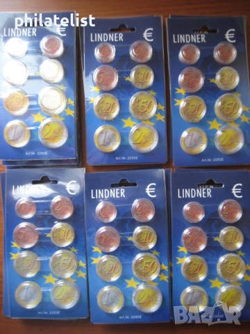 LINDNER – Опаковка за евро сет от 1 цент до 2 евро с капсули, снимка 3 - Нумизматика и бонистика - 52894594