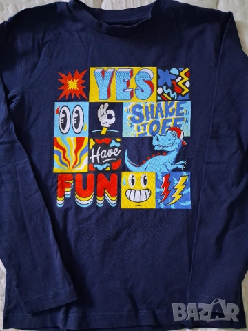 Блуза с дълъг ръкав за момче