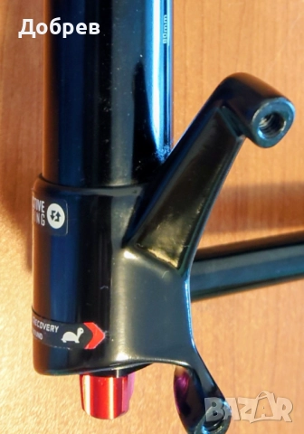 Вилка карбон RS1 RockShox 29", ход 110mm, Push Remote с Gate control, Rebound, с вкл. ос и команда, снимка 5 - Части за велосипеди - 52469478