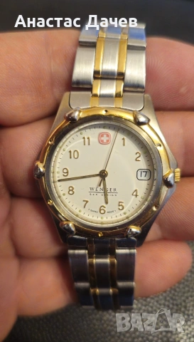 Швейцарски винтидж часовник WENGER, снимка 2 - Мъжки - 53878125