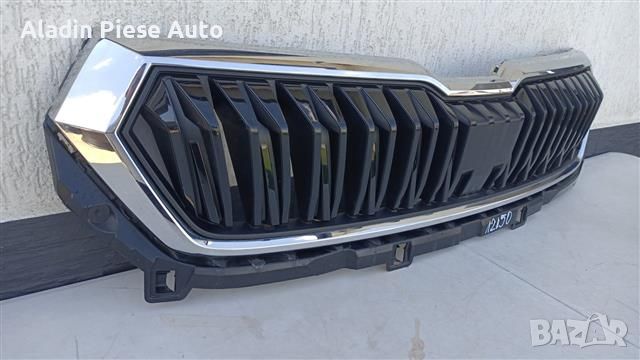 Предна броня централна решетка Skoda Karoq Facelift код 57A853653G , снимка 3 - Аксесоари и консумативи - 46809090