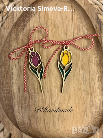 Дърввни цветенца - мартенички, снимка 5 - Изкуствени цветя - 53469599