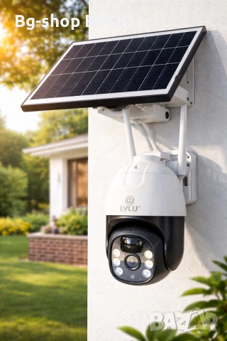 Външна Камера за Наблюдение Със Соларен Панел ,AI, Wi-Fi, 4G SIM, 12MP, IP67, ICSEE, снимка 2 - Комплекти за видеонаблюдение - 54148951