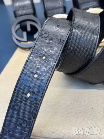 колани от естествена кожа в кутия gucci 3см, снимка 3 - Колани - 50406877