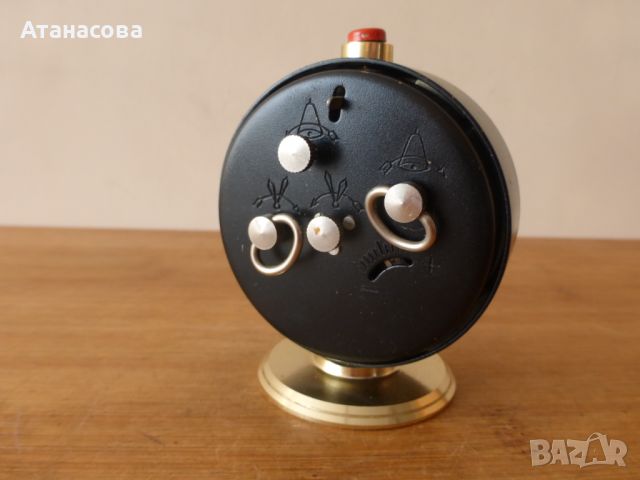 Будилник Слава часовник черен корпус, снимка 8 - Антикварни и старинни предмети - 46104981