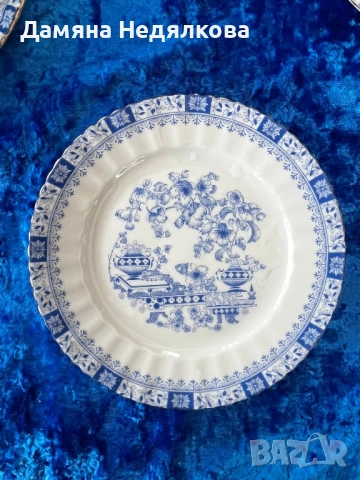 красив синьо-бял сервиз за чай/кафе, снимка 7 - Сервизи - 52106238