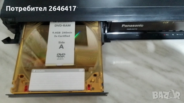 HDD  DVD-recorder Panasonic DMR-EX773, снимка 6 - Плейъри, домашно кино, прожектори - 53767900