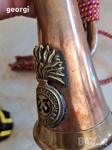 английска военна медна тръба, снимка 6 - Антикварни и старинни предмети - 51088679