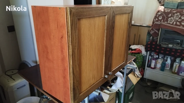 Кухненски шкаф горен ред с орехови врати масив 80/60/32см, снимка 13 - Кухни - 51173374