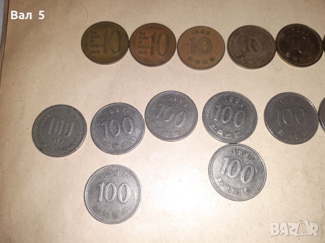 Монети Южна Корея 10 , 100 и 500 вон - 32 броя, снимка 2 - Нумизматика и бонистика - 45623558