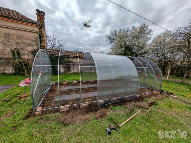 Оранжерии с поликарбонат 3х8 — профил 40×20 • без заварки • доставка, снимка 16 - Оранжерии - 53613865