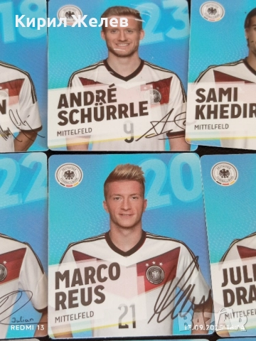 Колекционерски картички на футболисти ЮЛИАН ДРАХСЛЕР,АНДРЕ ШУРЛЕ,МЕСУТ ЙОЗИЛ 51047, снимка 3 - Колекции - 51701991