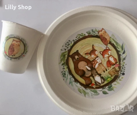 Покани, банер за рожден ден, Горски животни / Forest animals, снимка 7 - Покани - 53189651