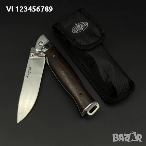 Джобен нож Русия - Витяз Гюрза Ст 65Х13 , 105х245 мм, снимка 4 - Ножове - 52203143