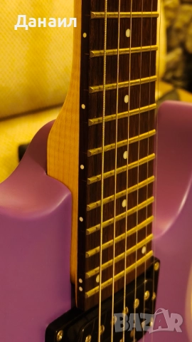 Schecter C-6 Deluxe Satin Purple - ъпгрейдвана, като нова, снимка 5 - Китари - 52446057