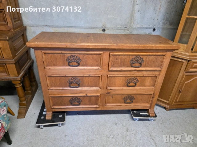 Контрабюфет изработен изцяло от масив, снимка 5 - Бюфети - 54208155