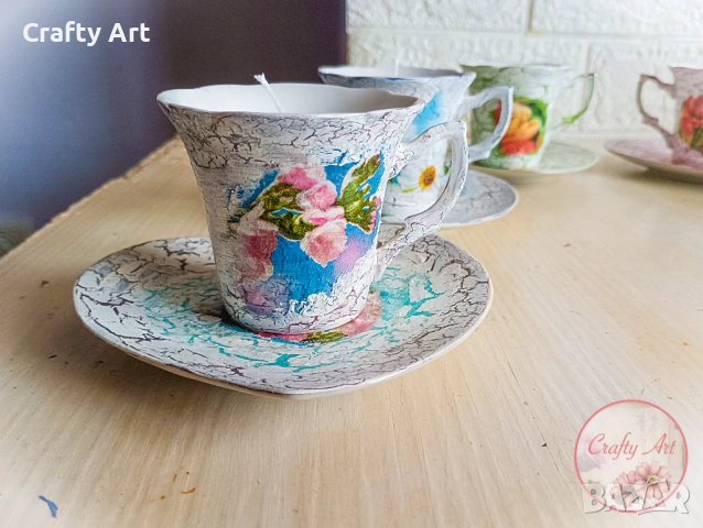 Соева свещ подарък за осми март , снимка 4 - Декорация за дома - 53499767