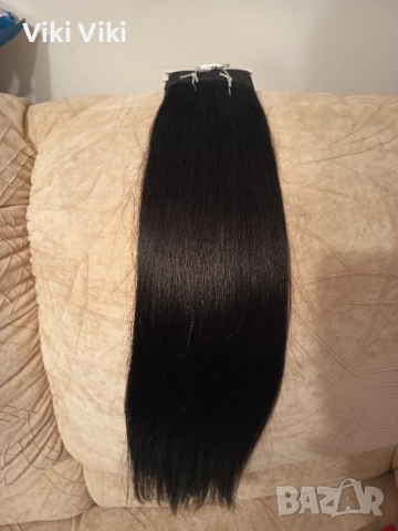 Естествена европейска коса 55см.100гр.