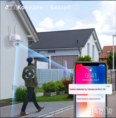 Wi Fi камера 1080P с връзка за PC, IOS, Android и нощен запис /Резолюция: 2MPX; Вграден микрофон; , снимка 5 - Камери - 52711688