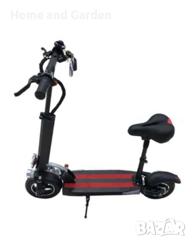 ⚡ ПРЕМИУМ Електрически скутер 500W / 40 км/ч – 10” гуми, 48V, седалка, снимка 7 - Друга електроника - 54036966