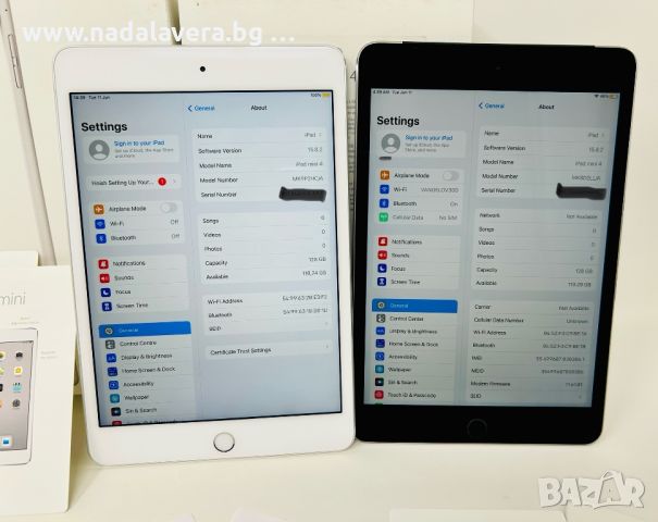 iPad Mini 4 Silver & Black 128 GB Wi-Fi/ Wi-Fi +Cellular 4G  Айпад , снимка 3 - Таблети - 46167629