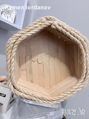 Декоративна кошничка , снимка 2 - Декорация за дома - 54239042