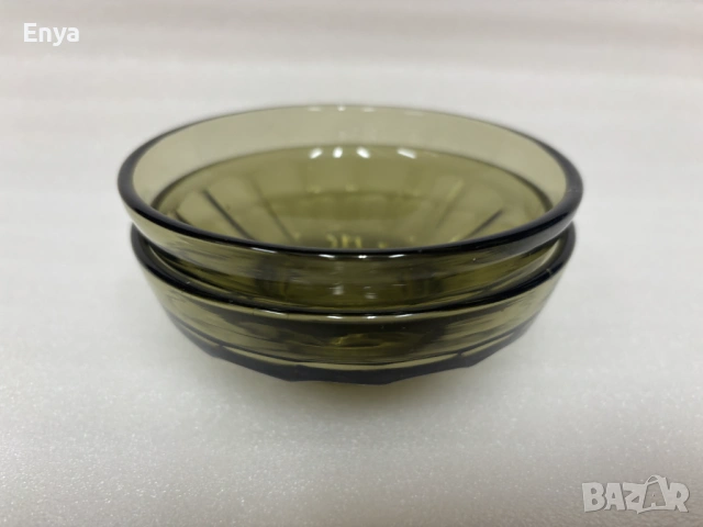 Купички от пресовано стъкло - 2 бр. - за допълване на сервиз, снимка 6 - Чинии - 53745840