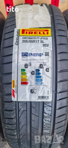  205/55 R17 91W Pirelli  Cinturato P7 (P7C2), снимка 3 - Гуми и джанти - 54048169