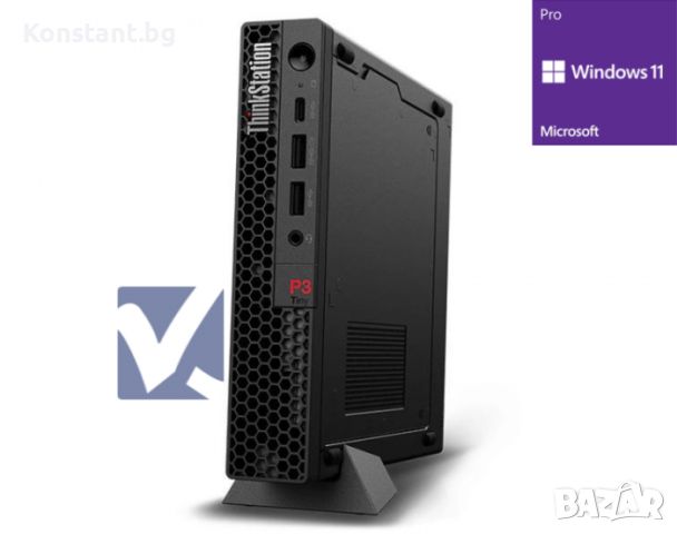 Заводски рециклиран Lenovo ThinkStation P3 Tiny с гаранция, снимка 3 - Работни компютри - 45976785