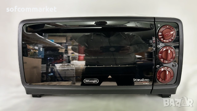 Мини фурна Delonghi 14 литра 1400W, снимка 3 - Печки, фурни - 53900269