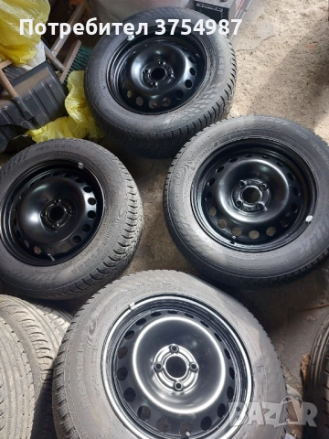 195 65 15 зимни гуми  с железни джанти 4х100 15 , снимка 5 - Гуми и джанти - 52913530