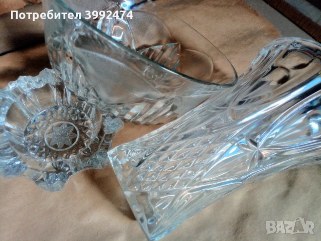 Ретро купа, ваза и пепелник ,от 80-те, снимка 2 - Антикварни и старинни предмети - 50996109