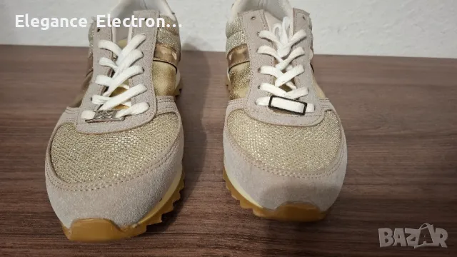 Стилни дамски маратонки Butigo, номер 37, златисти акценти, снимка 4 - Маратонки - 50246701