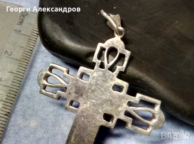 Старинен Аристократичен СКЪПОЦЕНЕН СРЕБЪРЕН КРЪСТ с 24 Марказити Ювелирен УНИКАТ Висока Проба СРЕБРО, снимка 8 - Антикварни и старинни предмети - 53146901