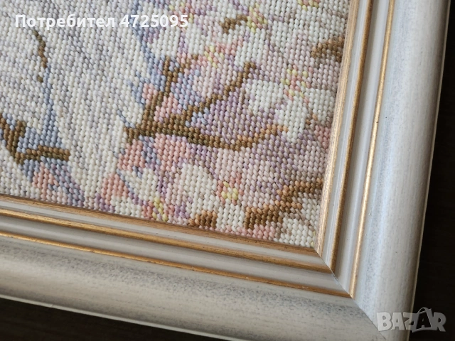 Гоблен с гълъби, снимка 4 - Гоблени - 54104894