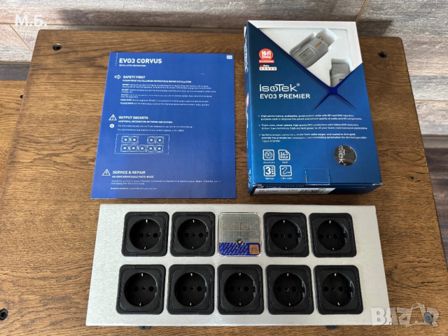 IsoTek EVO3 Corvus + кабел Premier (9 гнезда), снимка 5 - Аудиосистеми - 54292265