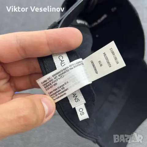 Оригинална Calvin Klein Шапка с козирка Черна One Size, снимка 8 - Шапки - 50257704
