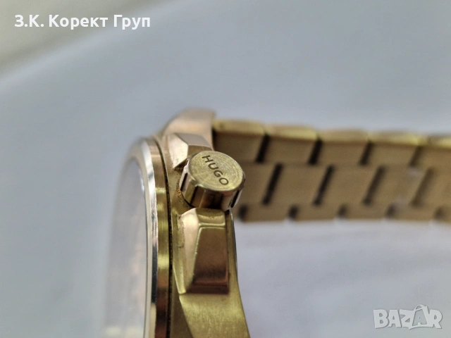 Часовник HUGO BOSS Expose 1530243 Златист, снимка 5 - Мъжки - 54173885