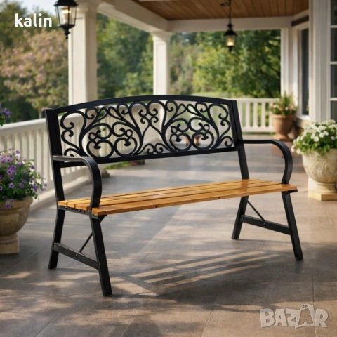 Елегантна градинска пейка GARDEN LINE – здрава болтова конструкция