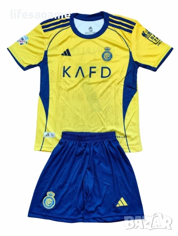 Детски футболен екип Ал Насър комплект тениска Роналдо Al Nassr Ronaldo, снимка 2 - Детски комплекти - 45428818