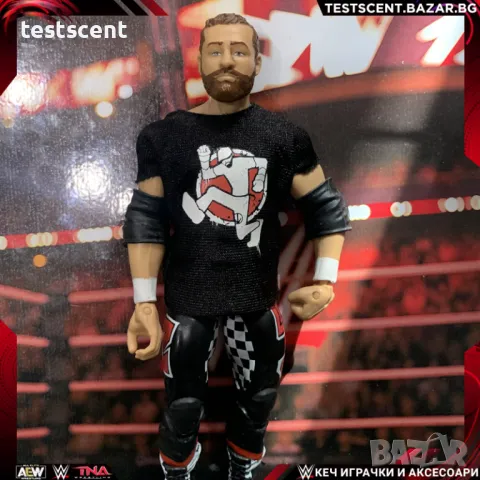 Екшън фигура WWE Sami Zayn Elite Сами Зейн Bloodline Mattel играчка figure + removable t-shirt, снимка 1 - Колекции - 48429997