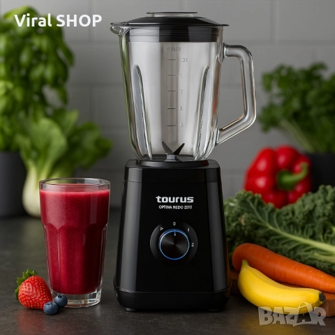 Блендер Taurus Optima Nero 1500W, 1.5L, снимка 5 - Блендери - 51525640