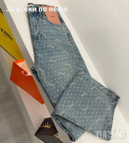 Miu Miu Дамски Сини Дънки Миу Миу Код SK454, снимка 3 - Дънки - 53027845