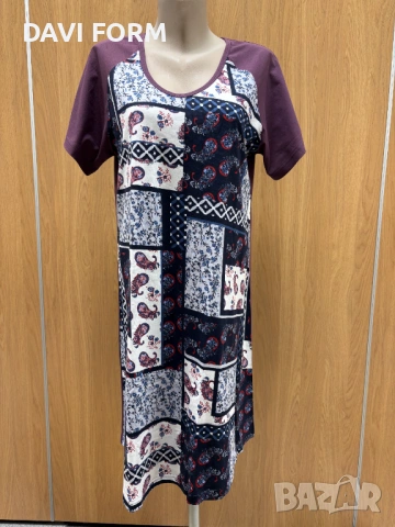 Лятна дамска нощница 100% памук, снимка 2 - Нощници - 53903640