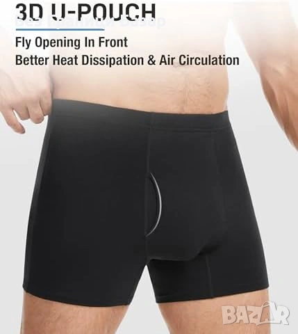 Нови Мъжки абсорбиращи боксерки при инконтиненция 3 броя L черно бельо, снимка 5 - Други - 53890310