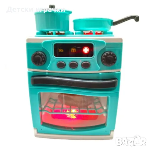 Детска фурна с котлон и тигани, печка с ефекти , снимка 4 - Други - 49777834